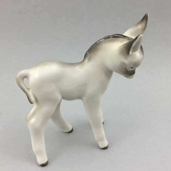 Vintage Porcelain Standing Donkey Figurine - Picture 5 of 10